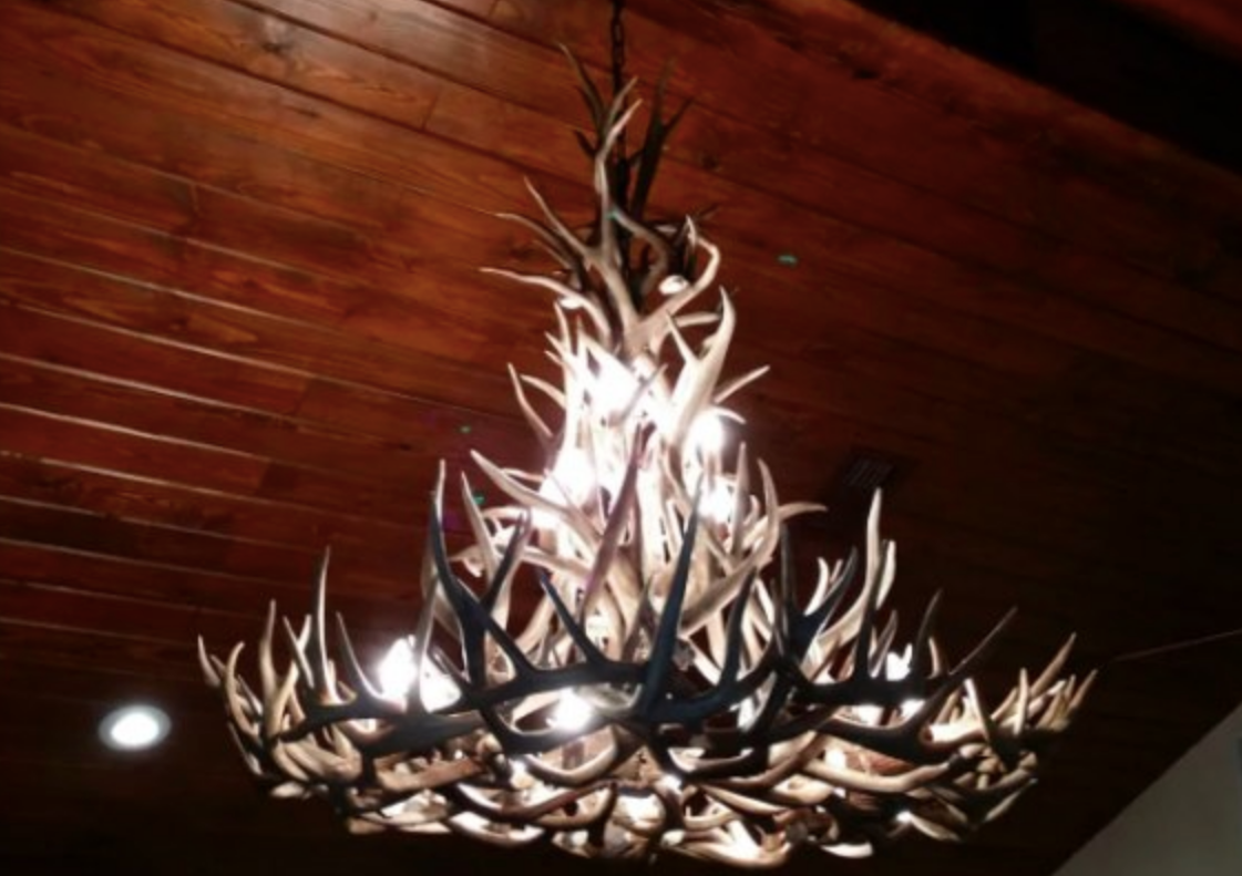 Gold Canyon Deer Antler Chandeliers