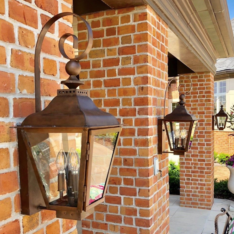 Outdoor Gas Electric Copper Lantern Kitchen Island Pendant Ceiling Light Fixture Chandelier Entryway Patio Light