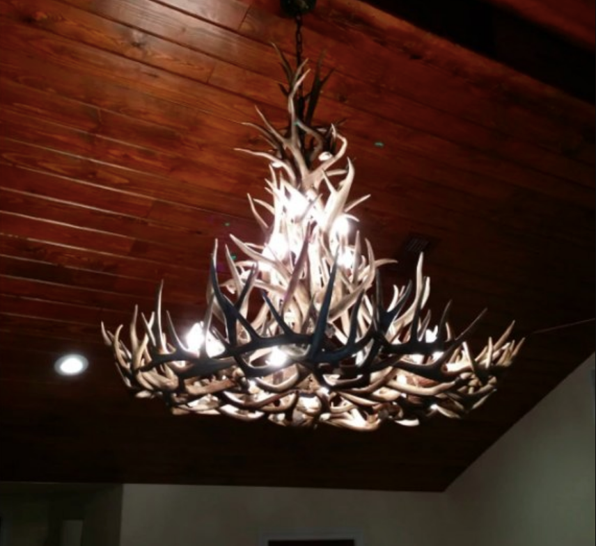 Gold Canyon Deer Antler Chandeliers