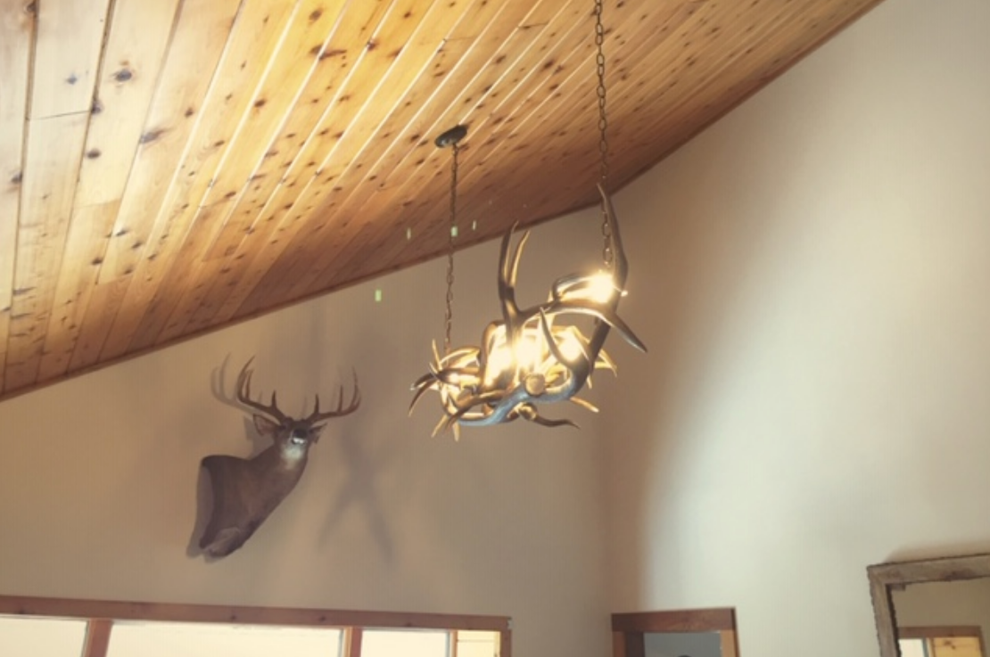 Whiskey River Elk & Deer Antler Chandelier