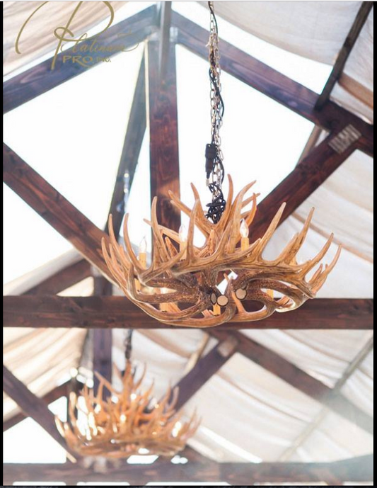FAUX ANTLER CHANDELIER