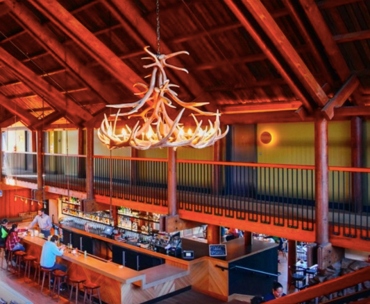 FAUX ANTLER CHANDELIER