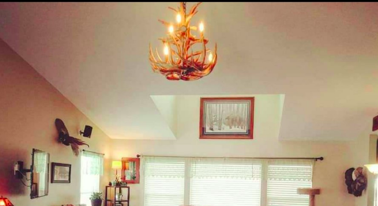 FAUX ANTLER CHANDELIER