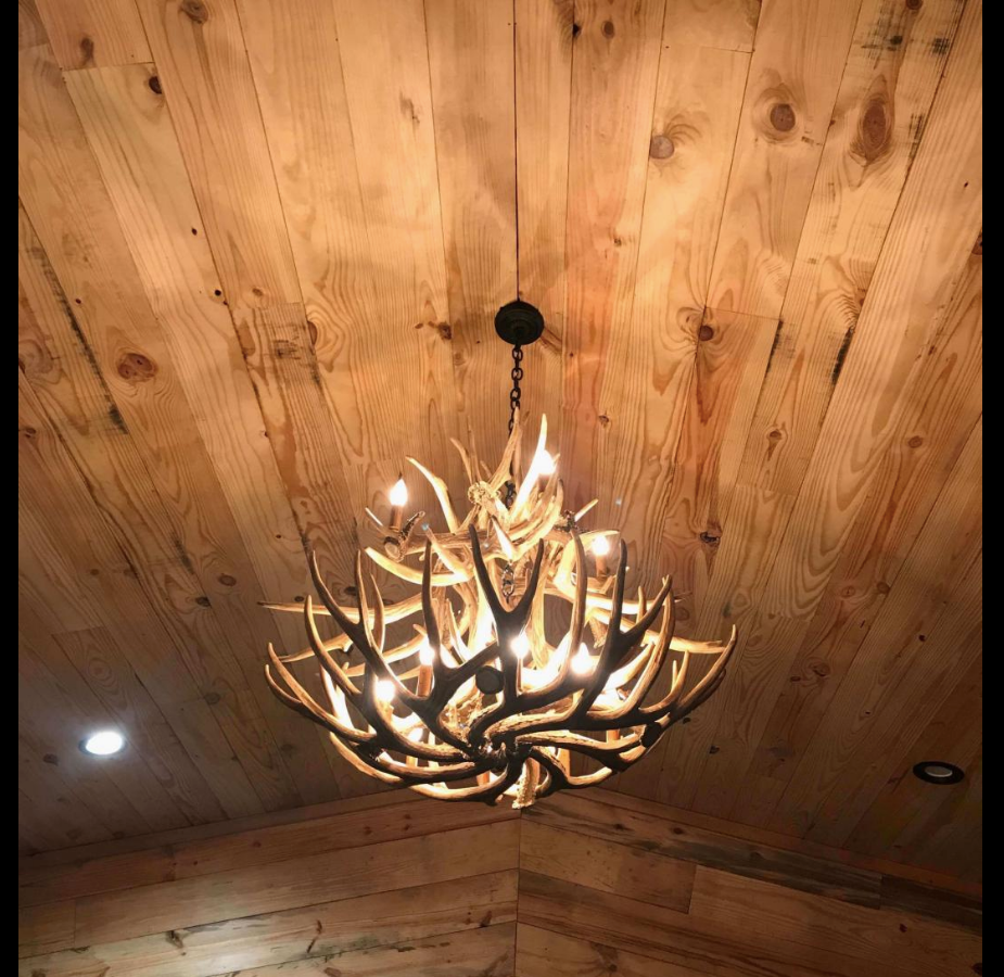 FAUX ANTLER CHANDELIER