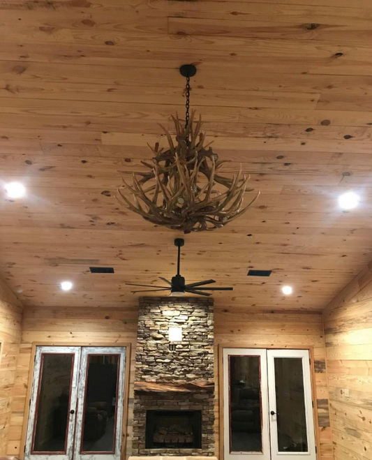 FAUX ANTLER CHANDELIER