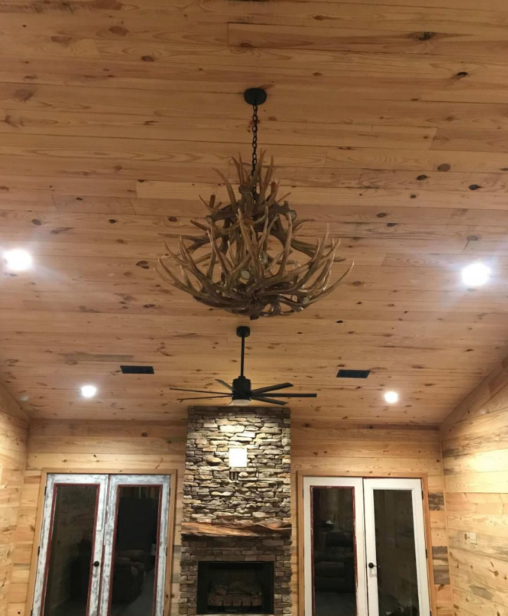 FAUX ANTLER CHANDELIER