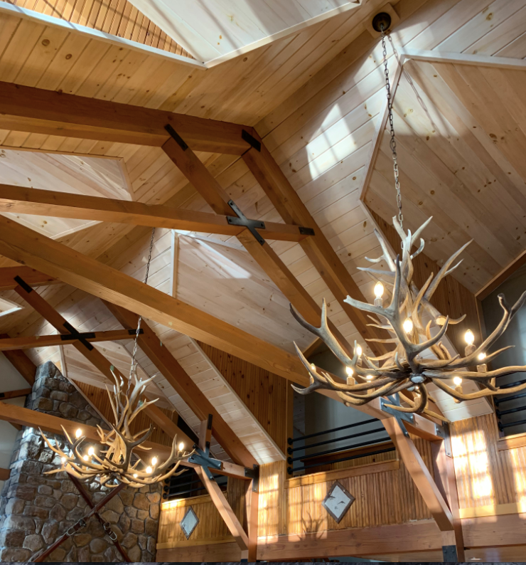 Elk Antler chandelier Pendant Light