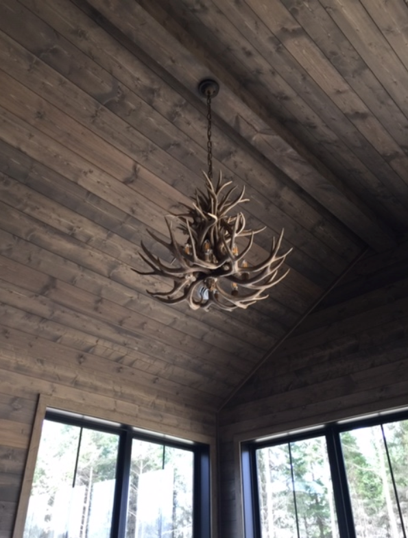 New Mexico Deer Antler Chandelier