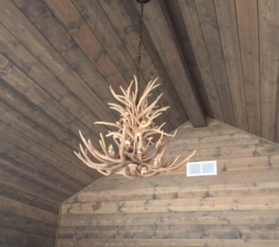 New Mexico Deer Antler Chandelier