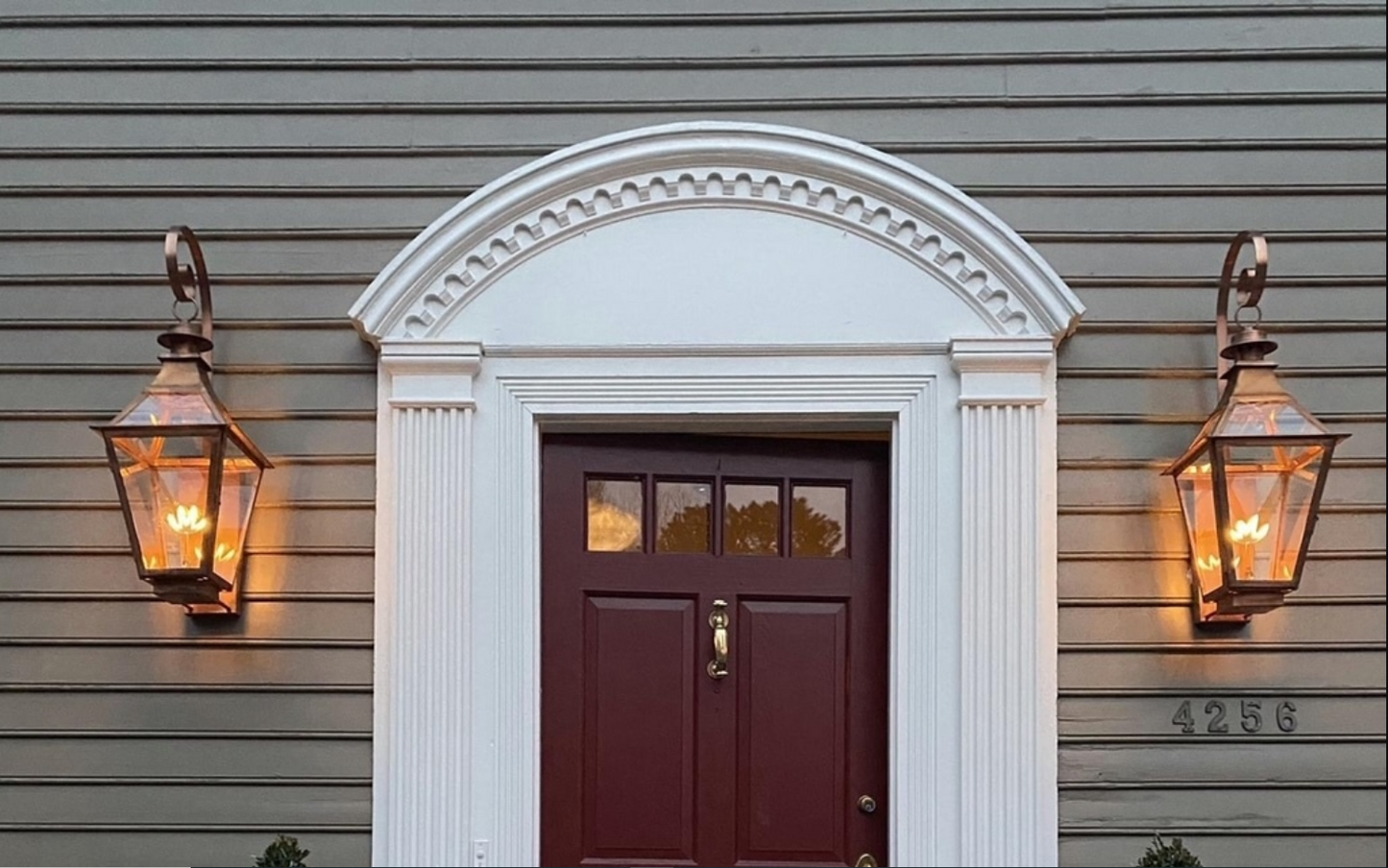 St. James Chesapeake Copper Lantern With Top Curl