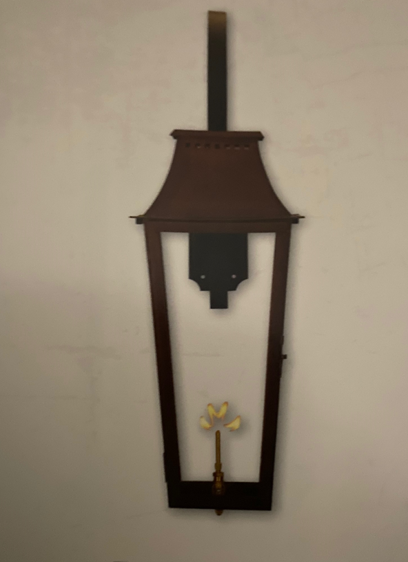 St. James Wood Dale Copper Lantern Pendant Light With Top Curl