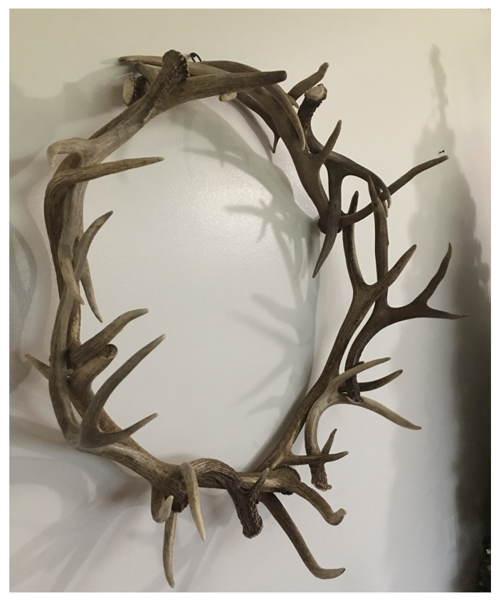 Elk Deer Antler Wreath