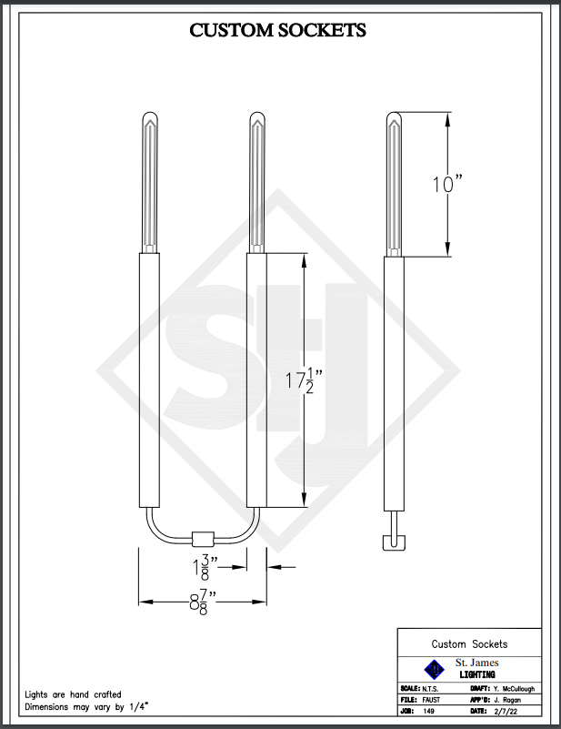 Line Drawings St. James Frisco Lantern