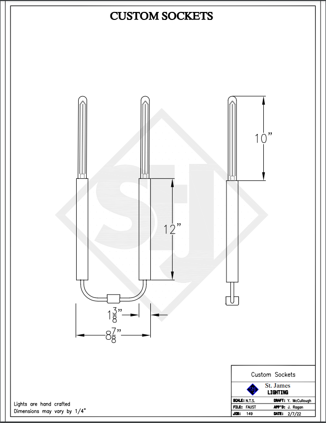 Line Drawings St. James Frisco Lantern