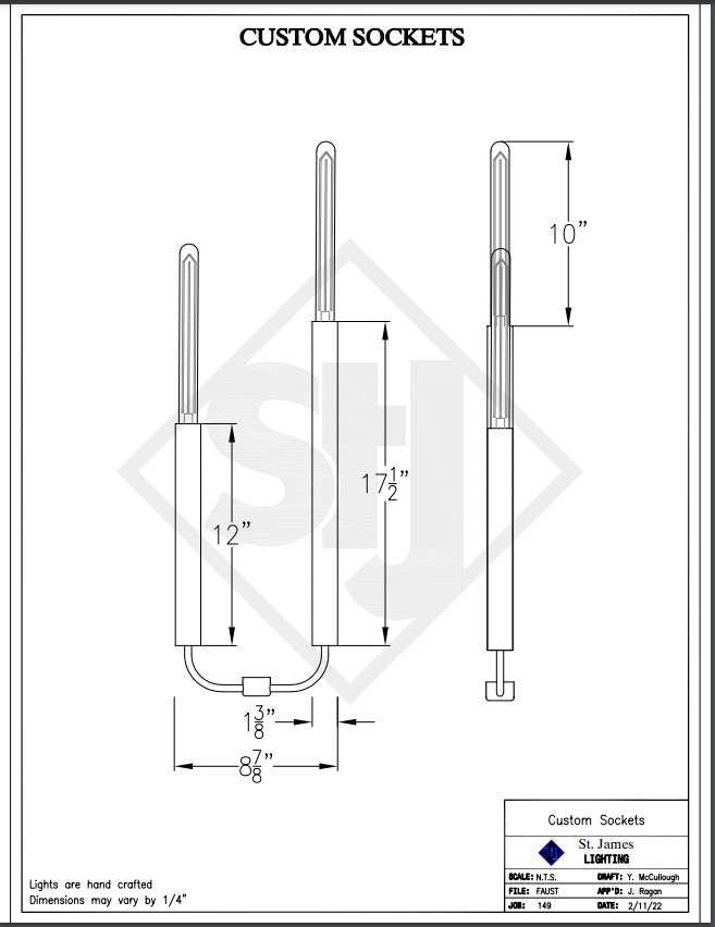 Line Drawings St. James Frisco Lantern