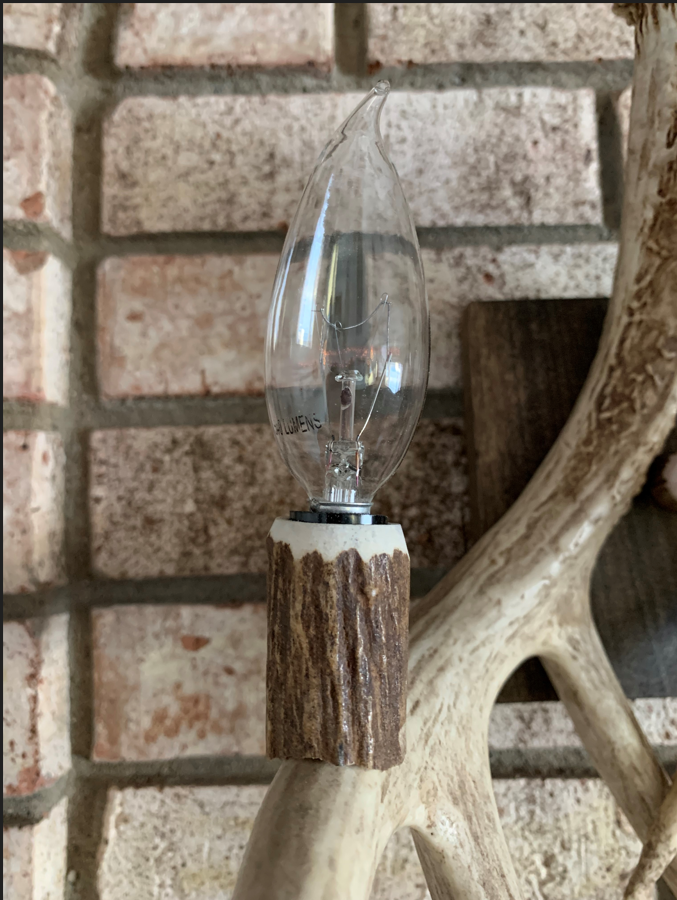 Old Henry Deer Antler Wall Sconce
