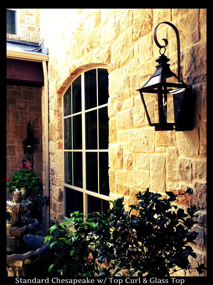 St. James Chesapeake Copper Lantern With Top Curl