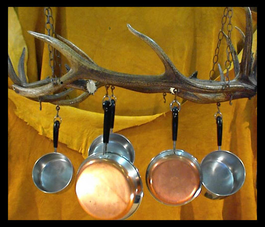 Elk & Whitetail Antler Pot Rack