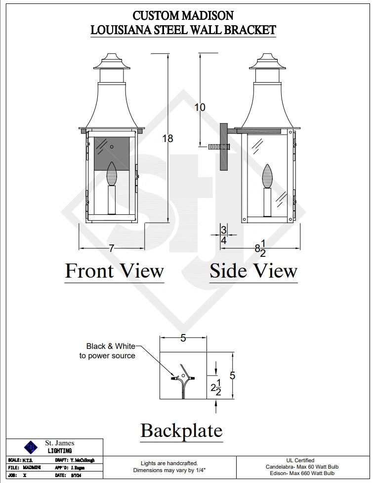 Line Drawings St. James Madison Lantern