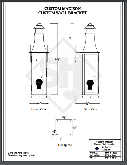 Line Drawings St. James Madison Lantern
