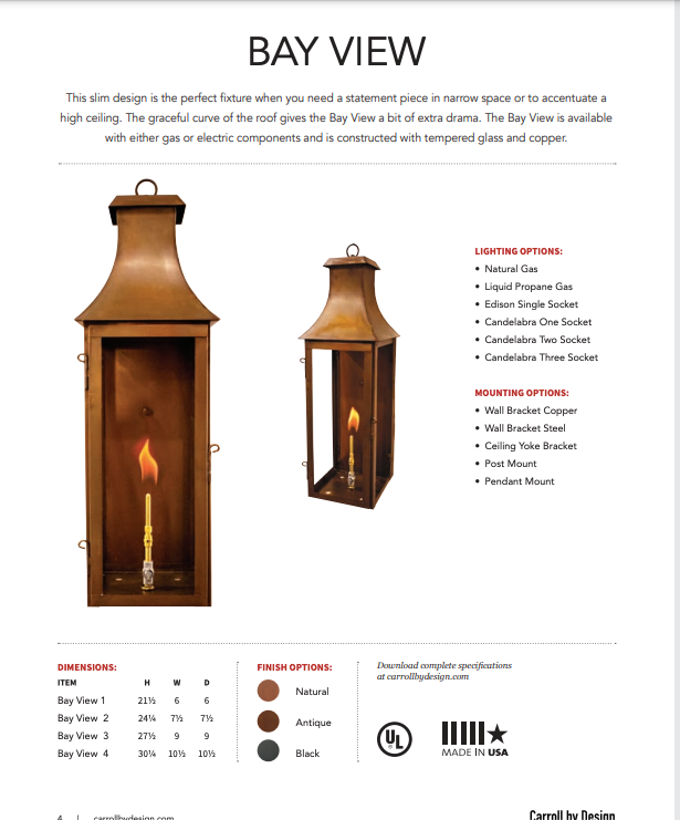 Bay View Copper Lantern