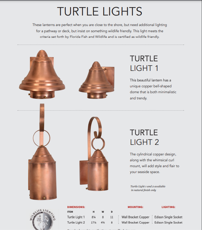 Copper Turtle Lights