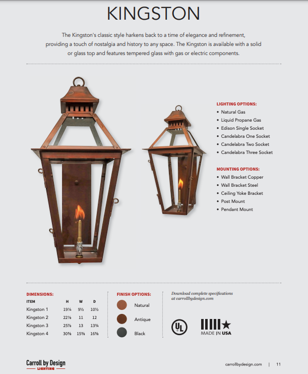 Kingston Copper Lantern