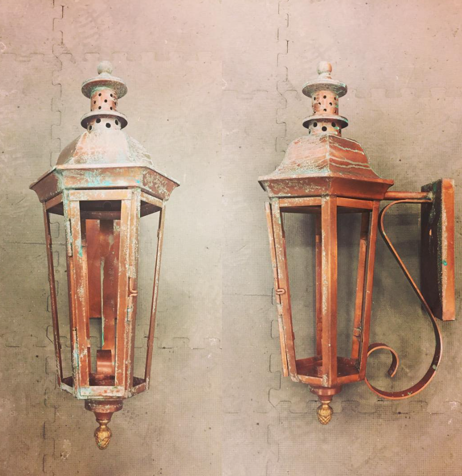 St. James Cartagena Copper Lantern Custom Design