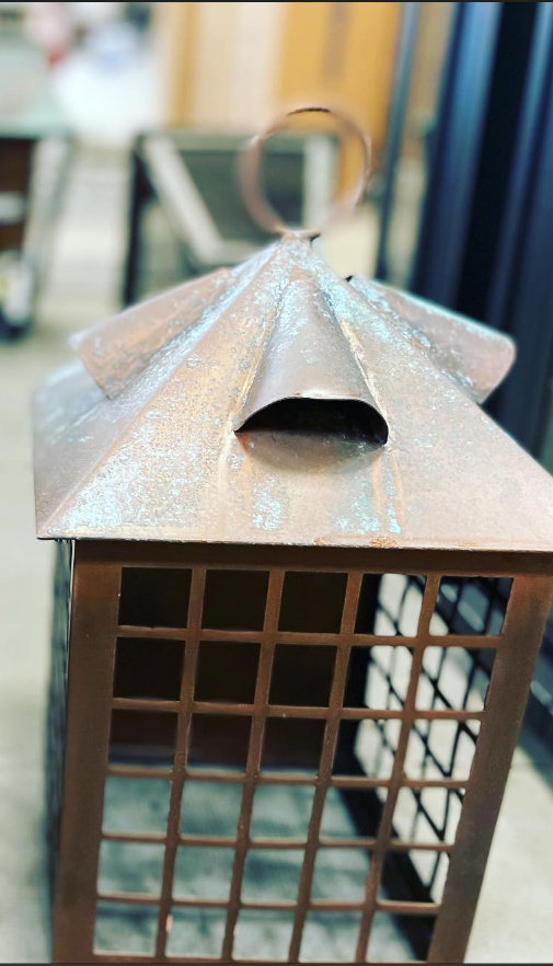 St. James Bird Cage Copper Lantern Custom Design