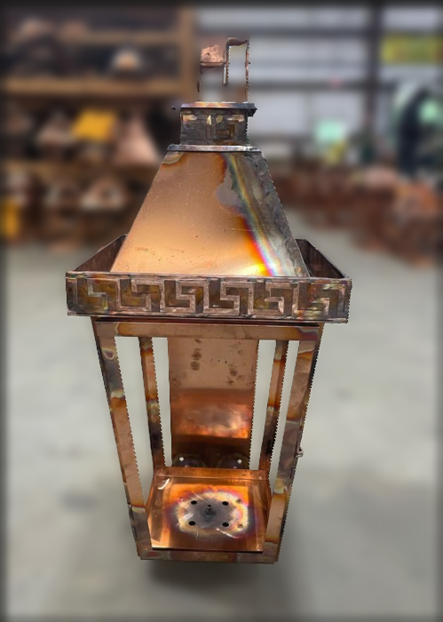 St. James Aztec Copper Lantern