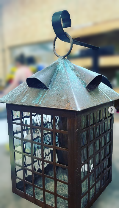 St. James Bird Cage Copper Lantern