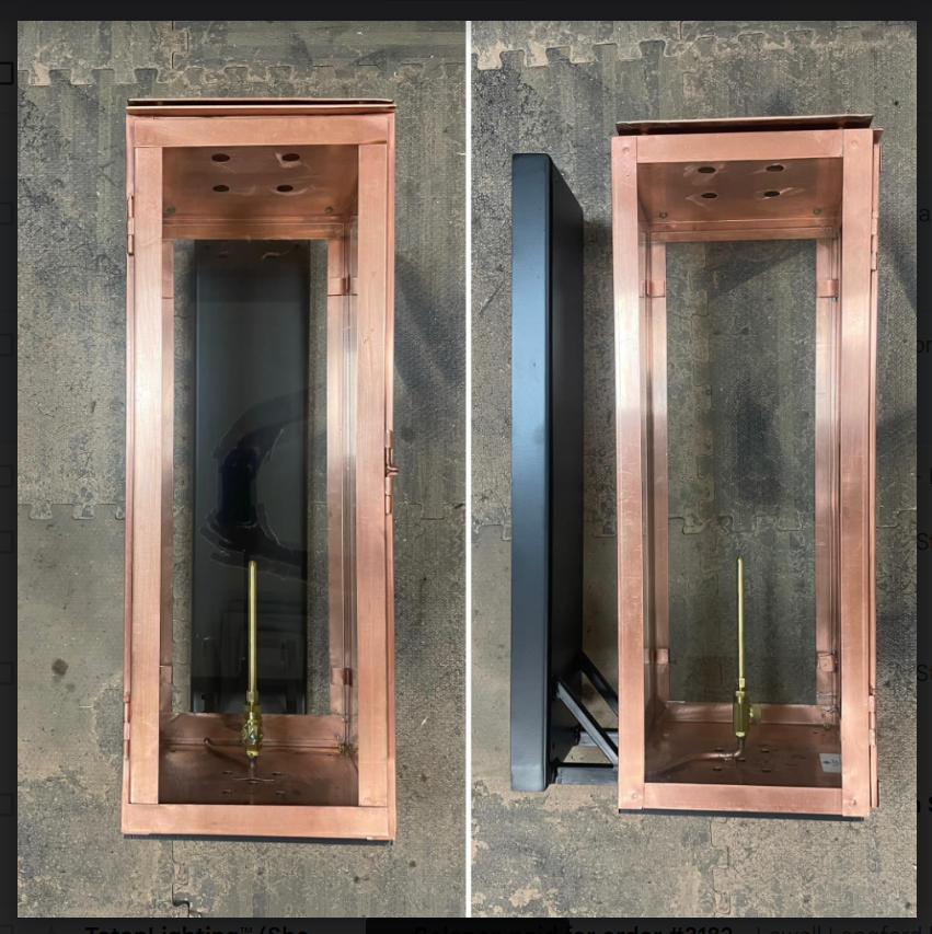 St. James Vittoria Copper Lantern Custom Design