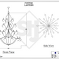 St. James Via Maris Copper Chandelier Custom Design