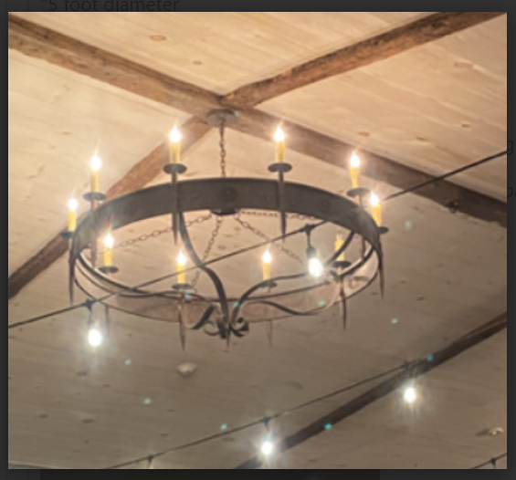 St. James El Corazon Steel Chandelier Custom Design