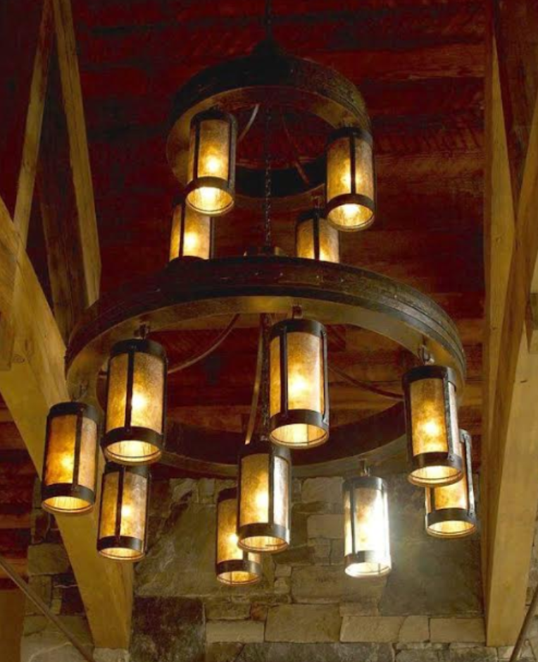 St. James King Ranch Steel Chandelier Custom Design