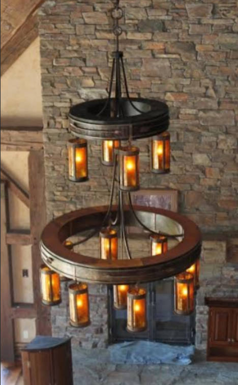 St. James King Ranch Steel Chandelier Custom Design