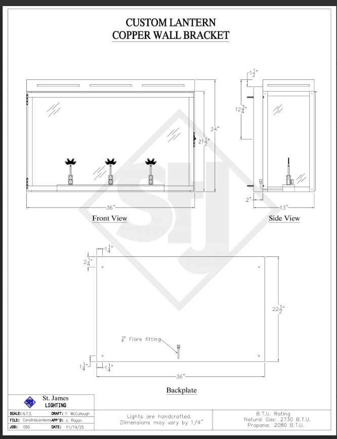 Quote#5113, Cost $1250 on 11/25