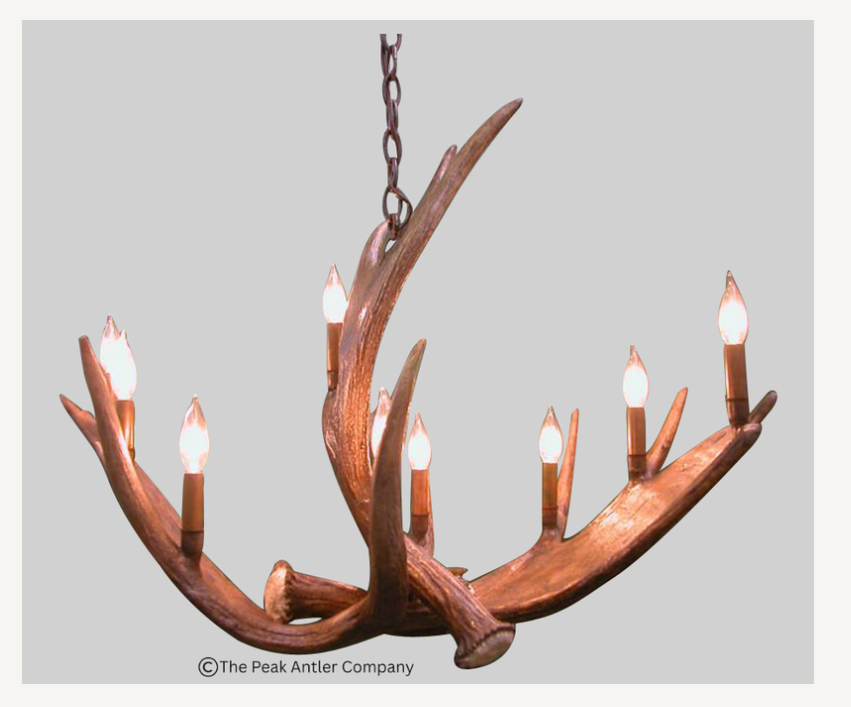 Yukon River Oval Moose Antler Chandelier