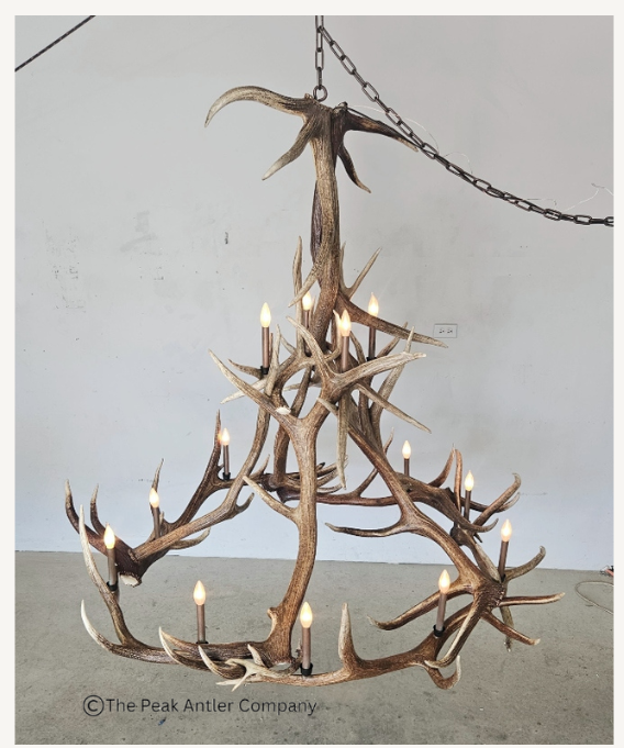 Mt. Hood Elk Antler Chandelier