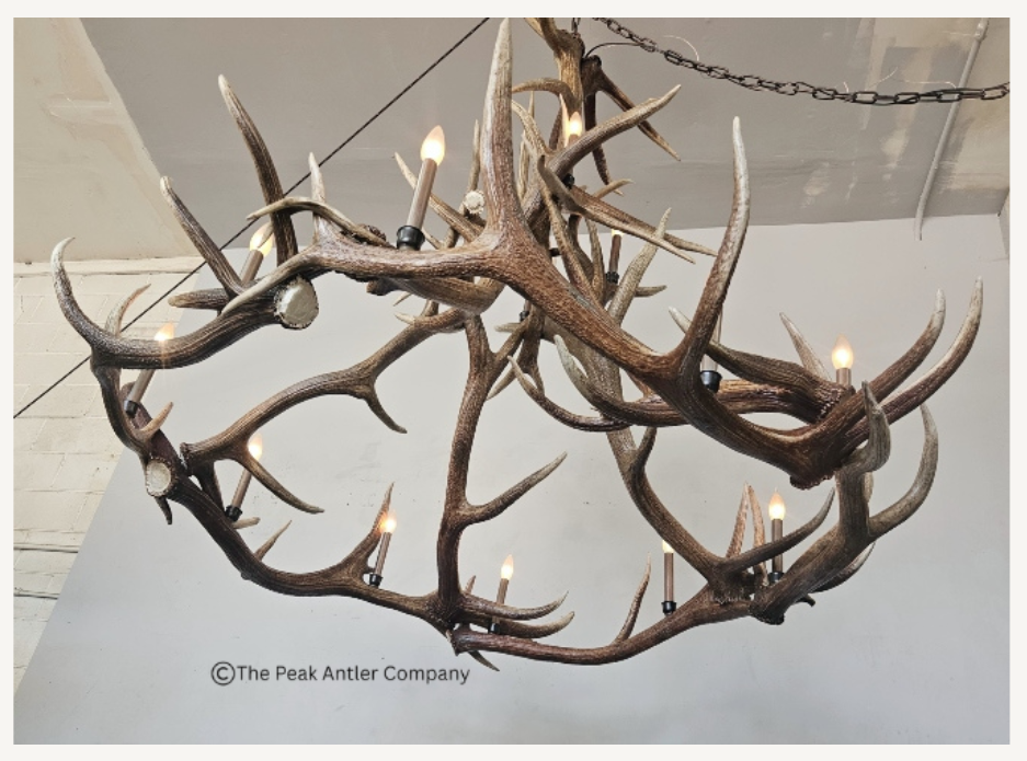 Mt. Hood Elk Antler Chandelier