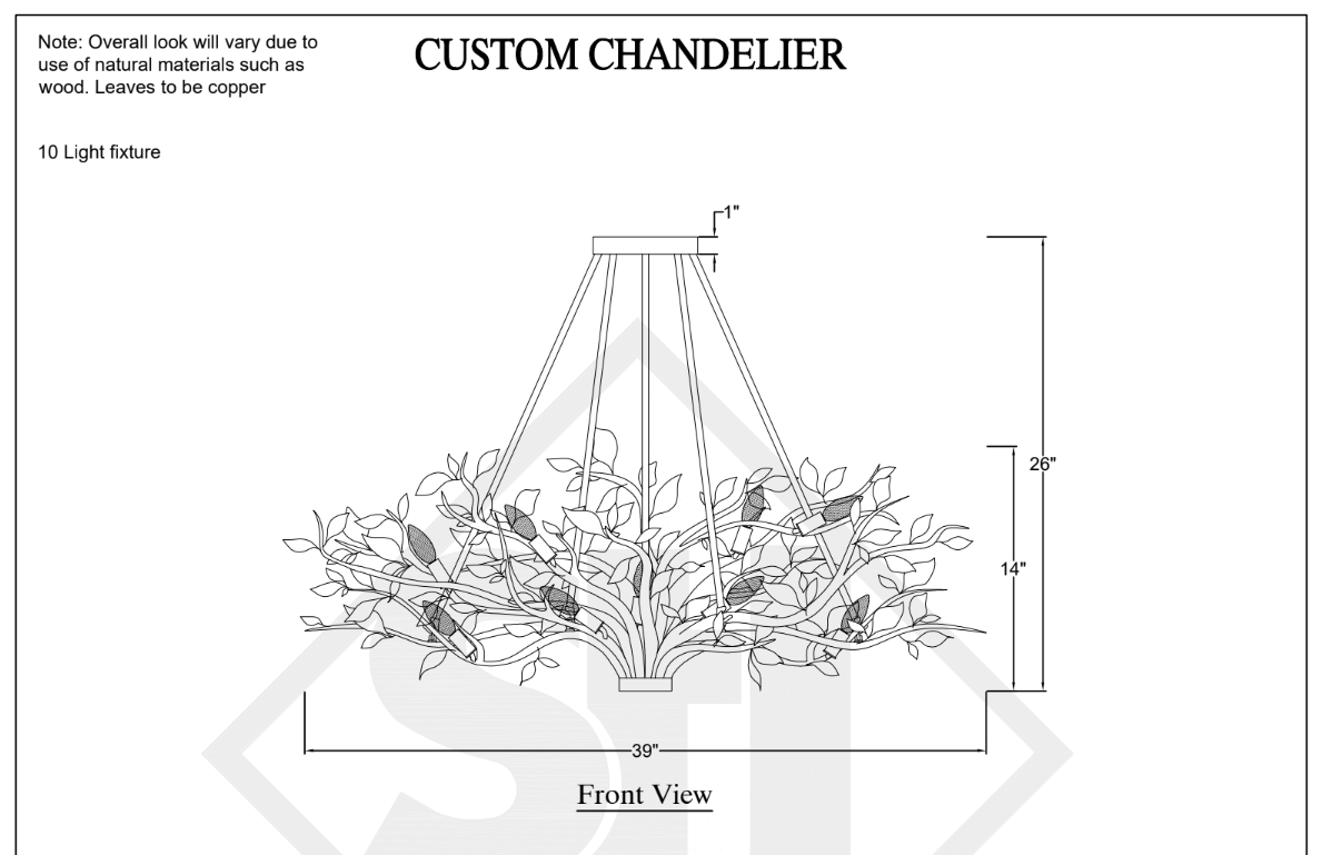 The Enchanted Forest Chandelier Pendant Light