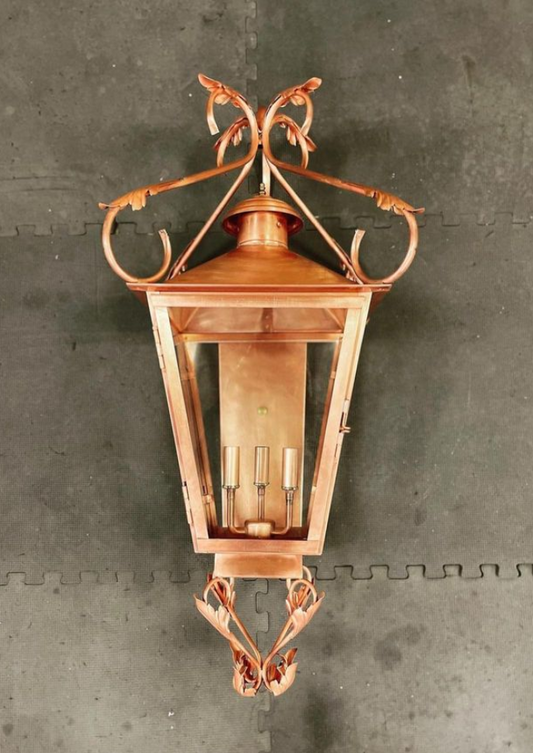 St. James Weatherford Copper Lantern Custom Design