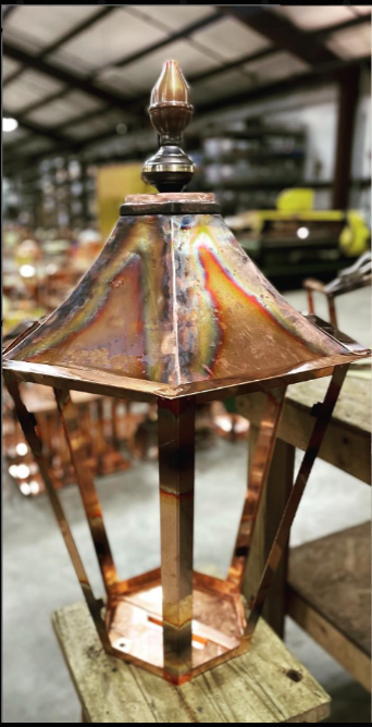 St. James Montenegro Copper Lantern Custom Design