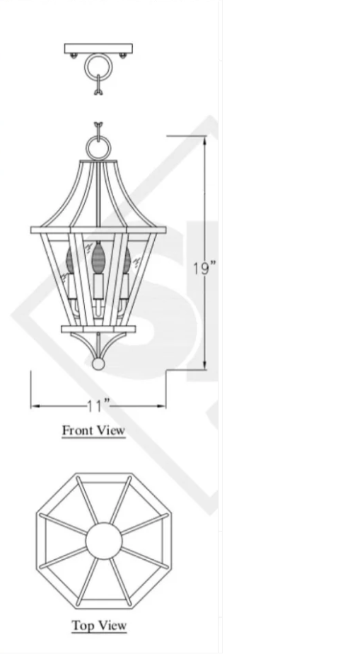 St. James Mount Vernon Copper Light Custom Design