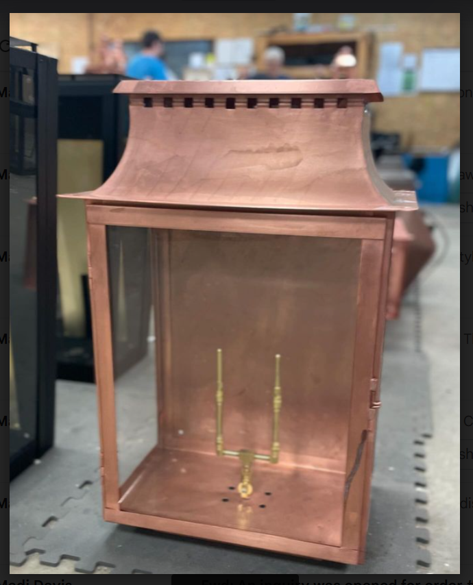 St. James Aspen Copper Lantern