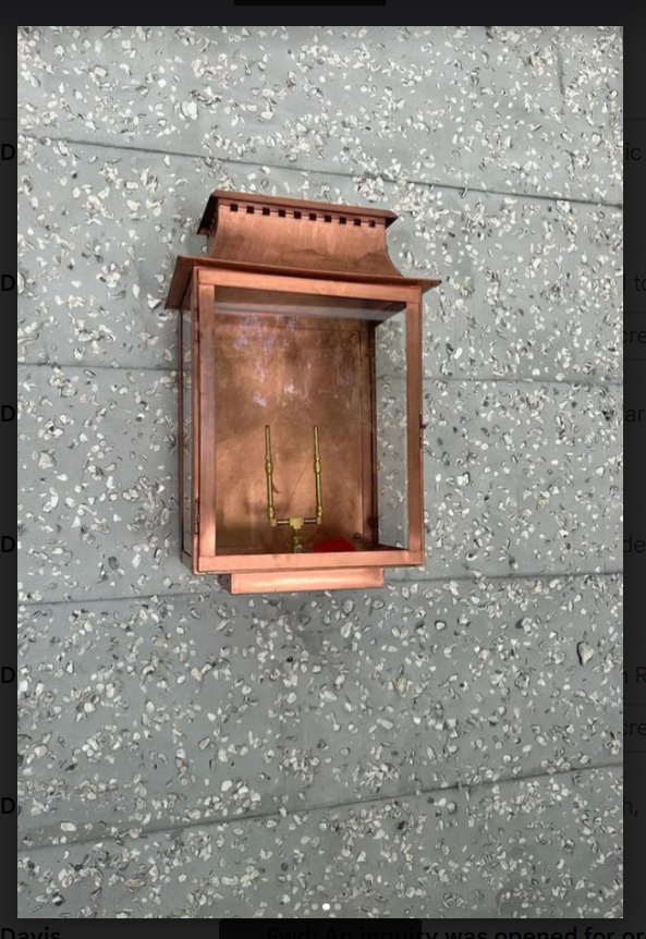 St. James Aspen Copper Lantern