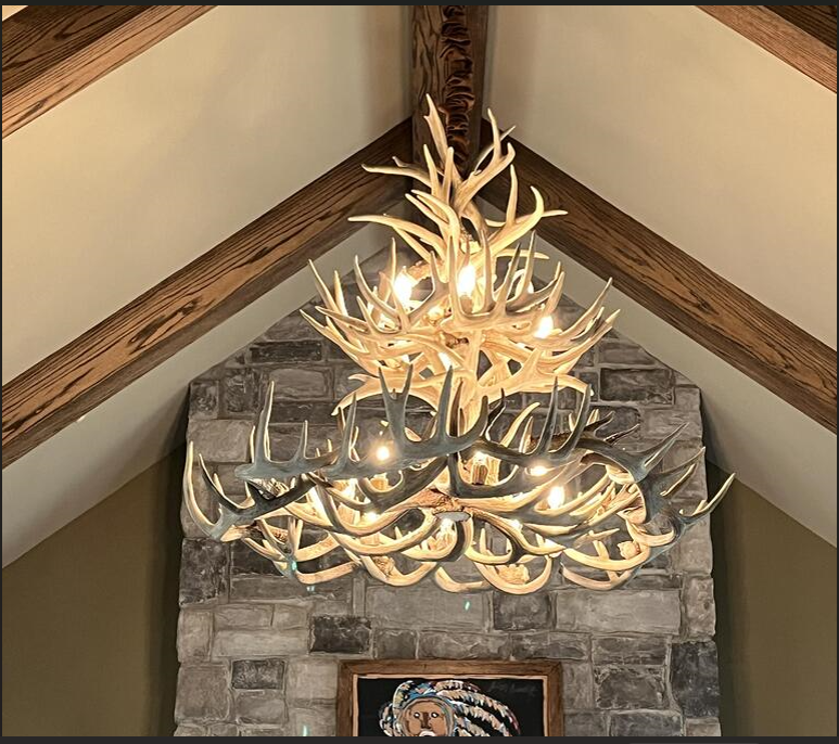 Sequoia Deer Antler Chandelier