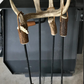 DEER ANTLER FIREPLACE TOOL SET