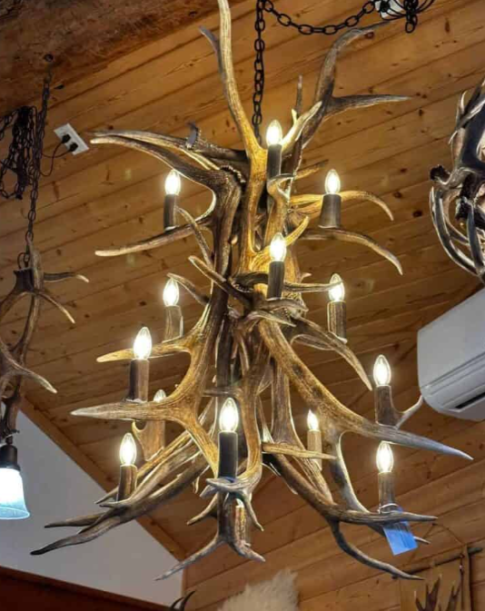 The Himalaya Real Elk Antler Chandelier