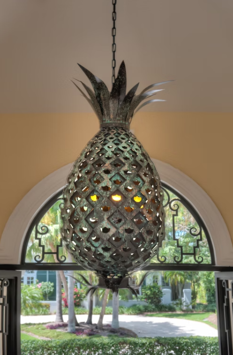 St. James Pineapple Copper Lantern Custom Design